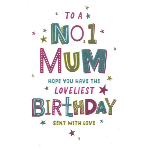 Picture of TO A NO 1 MUM BIRTHDAY CARD